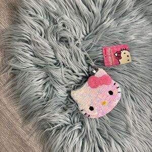 Sanrio Hello Kitty classic sequin coin purse beaded wristlet Y2K VTG 03 nwt